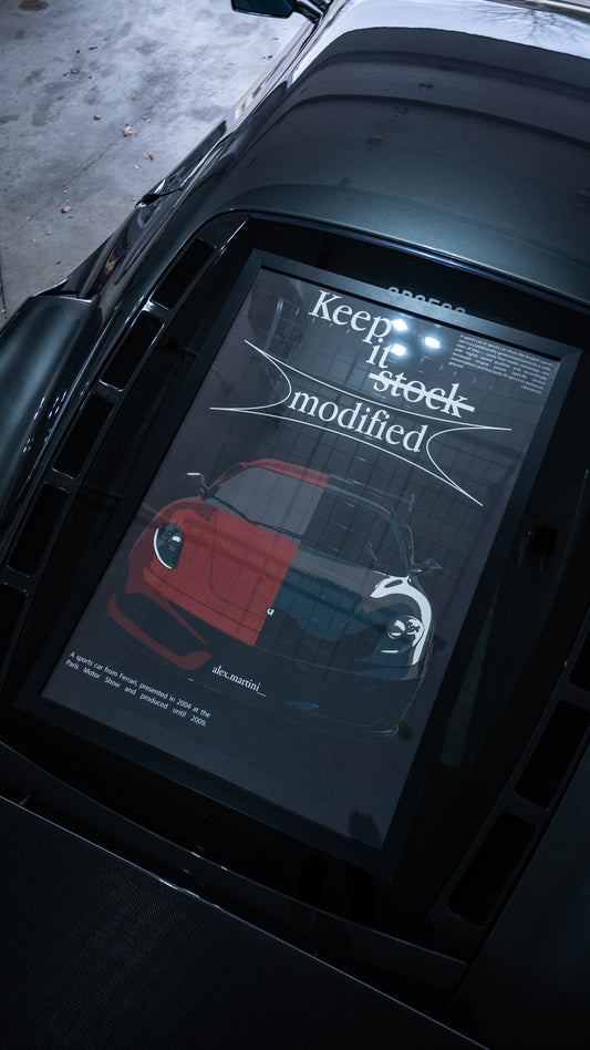 "Keep It Modified" F430 Poster - 24"x30"