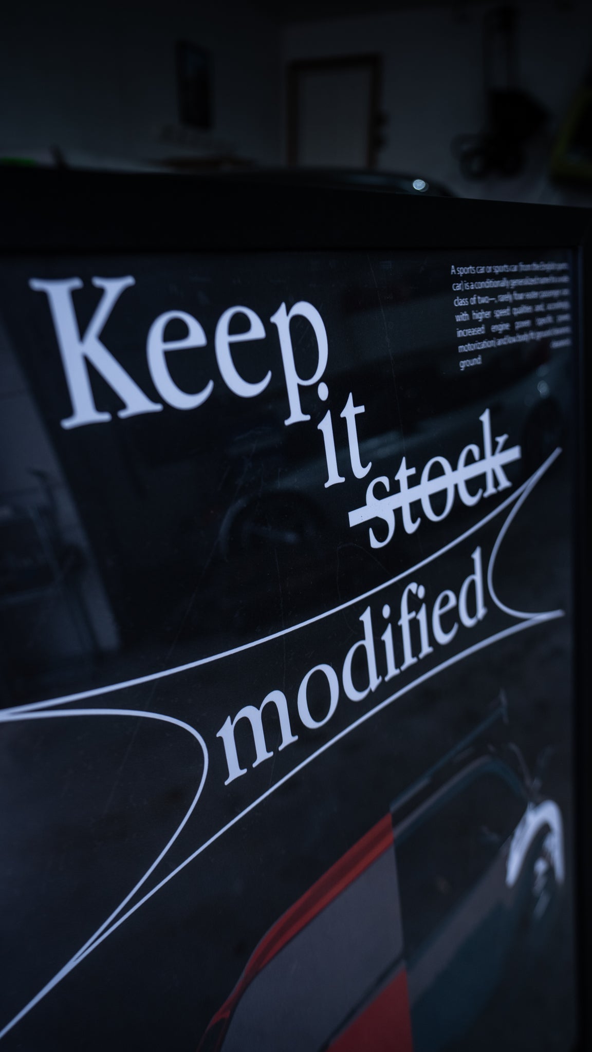 "Keep It Modified" F430 Poster - 24"x30"