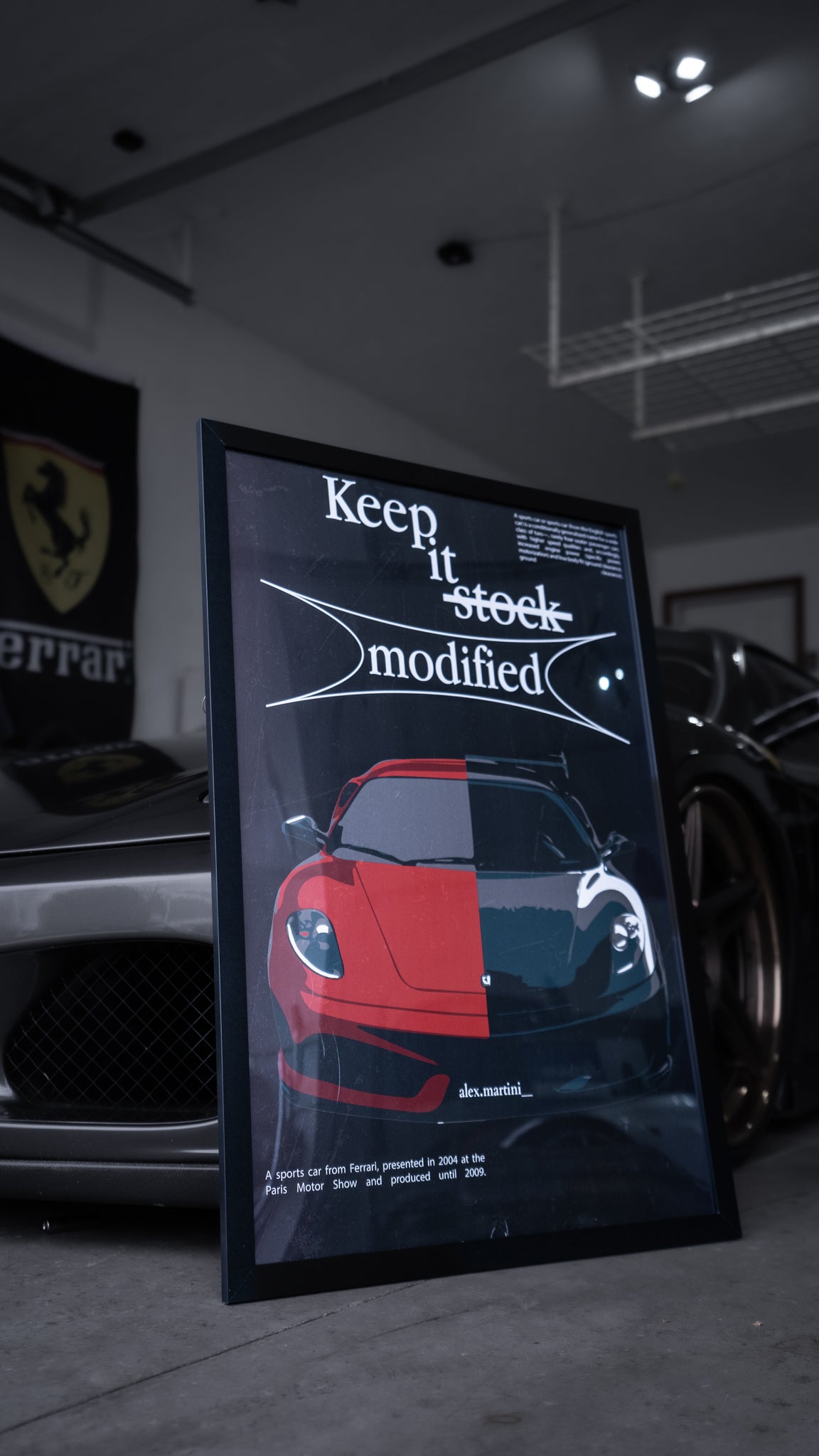 "Keep It Modified" F430 Poster - 24"x30"